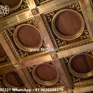 Wooden Classic Ceiling Design Pop Design Wooden No-11812