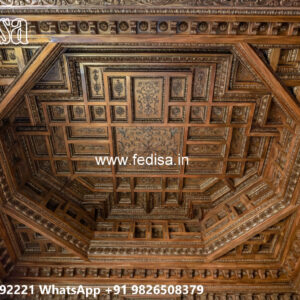 Wooden Classic Ceiling Design Ceiling Design Double Fan No-11813