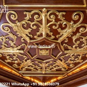 Wooden Classic Ceiling Design Pop Ceiling Design For Balcony No-11825