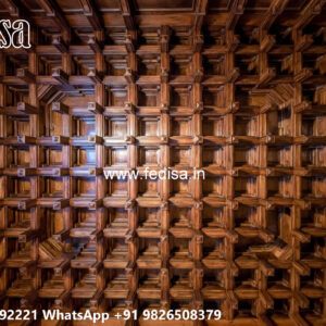 Wooden Classic Ceiling Design Kitchen Gate Pop Design No-11829