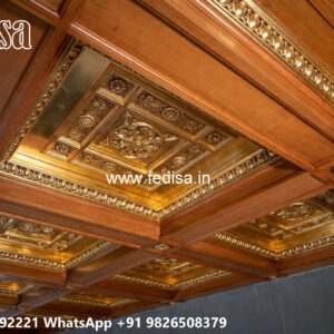 Wooden Classic Ceiling Design False Ceiling Design Normal No-11833