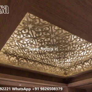 Wooden Classic Ceiling Design Pop Side Wall Design No-11835