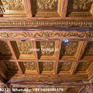 Wooden Classic Ceiling Design Wooden Pop False Ceiling No-11844
