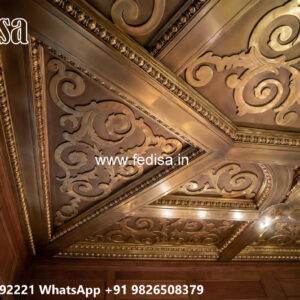 Wooden Classic Ceiling Design Dubai Pop Design No-11852