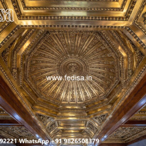 Wooden Classic Ceiling Design Hand Made Pop Design No-11876