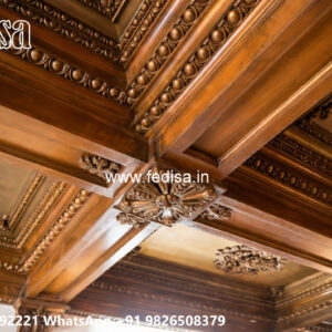 Wooden Classic Ceiling Design Pop Hall Ka Design No-11885