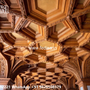 Wooden Classic Ceiling Design Top Pop Design For Bedroom No-11896