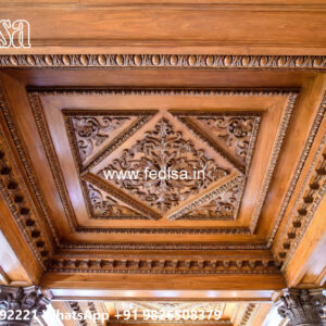 Wooden Classic Ceiling Design Britto Design No-11897