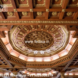 Wooden Classic Ceiling Design Latest Pop Design For Living Room 2026 No-11906