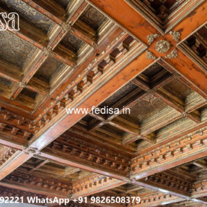 Wooden Classic Ceiling Design Kitchen Door Pop Design No-11911