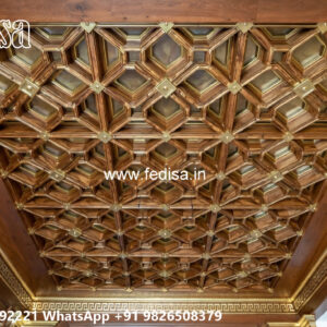 Wooden Classic Ceiling Design Pop Design 10 By 10 Room No-11914