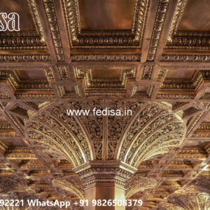 Wooden Classic Ceiling Design Interior Gypsum Design No-11931