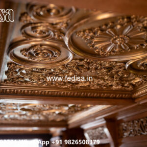 Wooden Classic Ceiling Design Pop Room Color Design No-11934