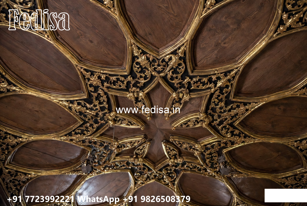 Wooden Classic Ceiling Design Pop Design For Living Room Price No-11938