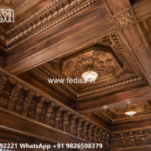 Wooden Classic Ceiling Design Minus Plus Design Pop Ka No-11948