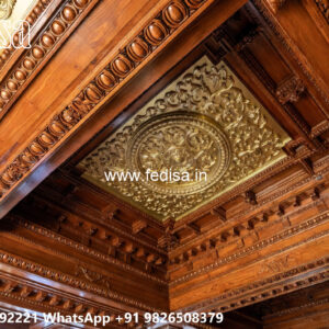 Wooden Classic Ceiling Design New Ceiling Pop Design No-11968