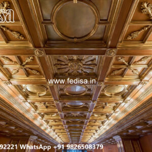 Wooden Classic Ceiling Design Cement Plaster Ceiling Design No-11970