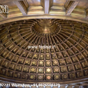 Wooden Classic Ceiling Design L Shaped Hall False Ceiling No-11980