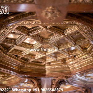 Wooden Classic Ceiling Design False Ceiling Bed Design No-11986