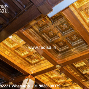 Wooden Classic Ceiling Design Pop Design For Small Bathroom No-11996