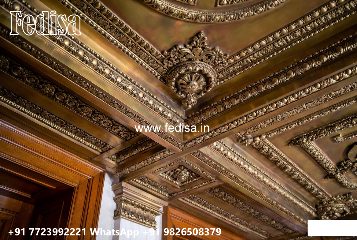 Wooden Classic Ceiling Design False Ceiling For Guest Room No-12004