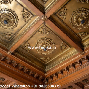 Wooden Classic Ceiling Design Pop Ka Dizain No-12013